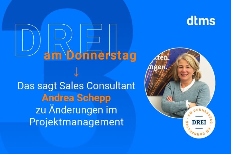 Drei am Donnerstag mit Andrea Schepp zum Thema Projektmanagement!